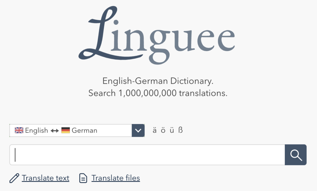Dictionary Linguee